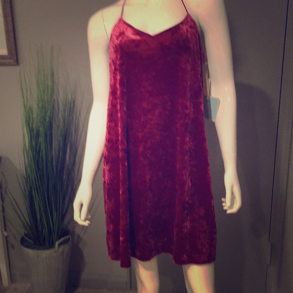 Crushed velvet dress/brand new